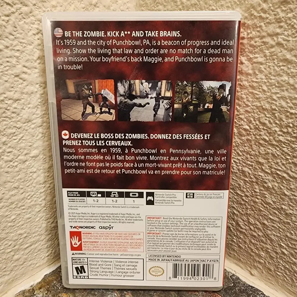 Game - Stubbs the Zombie in Rebel Without a Pulse (CIB) - Switch